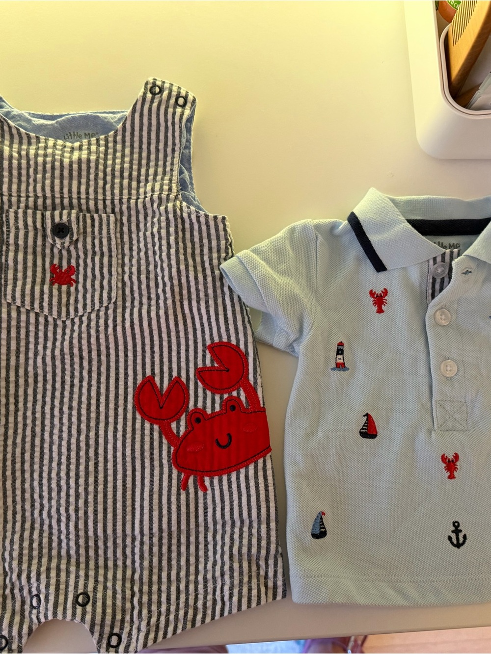 Little me 2 piece set boys 0-3